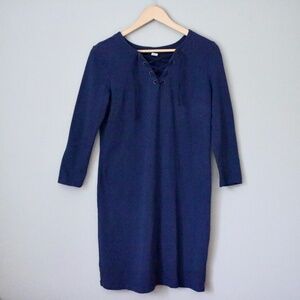 Old Navy Blue Laced Tunic Long Sleeve Dress